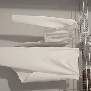 White waffle two piece set